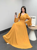 Clear Color Dress-Outfit