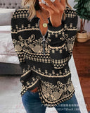 New Women's Imitation Denim Print Casual Jacket AY1716A1 Collection-Outfit
