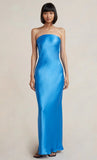 Satin Tube Maxi Dress-Outfit