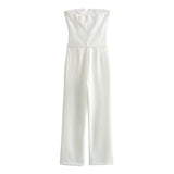 Spring Bow Strapless Jumpsuit 2828536-Outfit