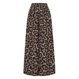 Leopard Printed Casual Loose Muslim Sets ZANZEA Women Full Sleeve Blouse Long Pants 2022 Party Suits Islamic