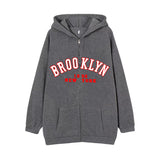 Style Lazy Cardigan Hoodie 2024 Spring And Autumn Oversize Zipper Jacket Couple Style-Outfit