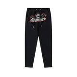 Rainbow Gradient Letter Tiger Head Printing Ins Trendy Sweater Trousers Jogging Suit-Outfit