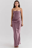 Fongt New Red Thoracic Fish Bone Sexy Body Fishtail Fishtail Dress Long Solid Dress Woman