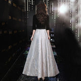 Fongt Evening Dress Women's 2025 New Temperament Party Walk Show Dress Party Banquet Year's President's Evening Dress