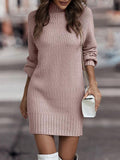 Solid Color Long Sleeve Fashion High