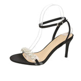 Fongt Fine Heel Shoes 2025 New Summer Sister Fried Street With Skirts With Toes With Sandals Female Thin Heel