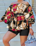 Fashion Printing Set 2023 New Printing 2-Piece Suit For Women-Outfit