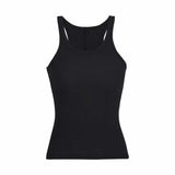Fongt Early Autumn New Women's Pure Color Narrow Shoulder Elastic Slim Thin Bottom Sling Sleeveless Small Vest-Outfit