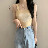 And Spicy Love Slim Slim Sling Vest Women Summer Irregular Short Hottie Short Blouse
