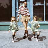 Fongt Spring Long Sleeves Vintage Striped Spoo T-Shirts For Loose T-Shirts