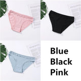 Cotton Panties Underwear Solid Women Sexy Lace Underpants Soft Briefs Set Female Intimates Plus Size Lingerie Panty
