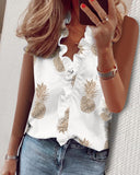 Fongt Spring And Summer New Long-Sleeved Leafed Shirt