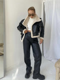 Retro Motorcycle Jacket-Outfit