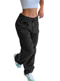 Direct Fashion Loose Wide Leg Jeans Trousers Women-Outfit