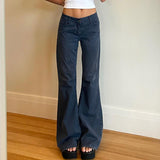 Vintage Low Waist Flare Jeans-Outfit