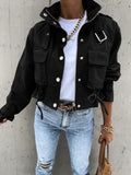 / Winter 2024 Women's New Biker Jacket Short Jacket-Outfit