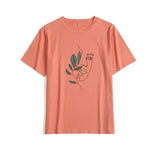 Gothic Graphic T Shirt Women 2021 Summer New Oversized Cotton Tees Casual Aesthetic Character Printed O Neck