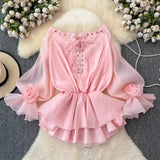 Fongt Temperament Beauty Dress 2025 Autumn And Winter New One-Word Shoulder Strap Splicing Lotus Leaf Side Flower Dress Dress Woman