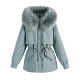 Add Velvet 2024 Winter New Style To Overcome Versatile Cotton-Padded Jacket Korean Version Short Cotton Jacket Loose Jacket Cotton-Padded Jacket-Outfit