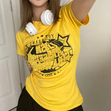 Vintage Star Logo Graphic Short Sleeve Tee-Outfit