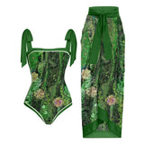 Fongt One-Piece Bikini Suit Women's Bikini Three-Piece