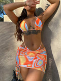 Fongt Outer Single Swimsuit Bikini 2023 New Swimsuit Women's Split Swimsuit Swimsuit Three-Piece A21H-Outfit