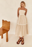 Fongt Years Fresh And Sweet Word Skirt Long Small Sling Dress-88196-Outfit