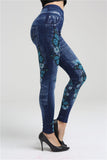 Denim Big Bowknot Over Stretch