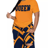 Fongt Women's Clothing 2023 Spring And Summer New Two Sets Of Short-Sleeved Trouser