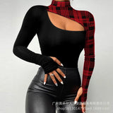 Series) 2023 New Women's Fashion Off-Shoulder Long Sleeved Top-Outfit