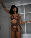 Leopard Print Lingerie Set-Outfit
