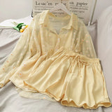 Women Three piece sets Casual Linen Tops + Shorts Elastic Waist Belt Wide Leg Pants Suit Set 3 Piece Set 2020 Summer