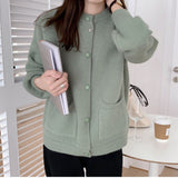 Style Autumn And Winter Style "Lazy Wind" Advanced Feeling With Minority Loose Soft Waxy Sweater Jacket Women's Knitted Cardigan-Outfit