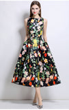Fongt Tea Break Print Slings With Open Shoulder Dress Female Summer Sexy Hot Girl Holiday Beautiful Dress