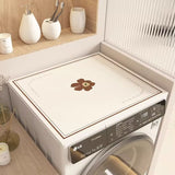 Fongt Automatic Drum Washing Machine Dust Leather Cover Microwave Oven Refrigerator Waterproof Cover Bedside Table Cover Towel-Outfit