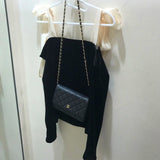 Women Golden Velvet Black Off Shoulder Long Sleeve Slim Autumn Fashion Slash Neck Vintage Bow Solid Elegant Design