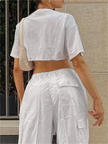 Y2K Baggy Parachute Drawstring Cargo