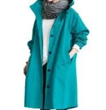 2023Women Fashion Trench Coat Spring Autumn Casual Hooded Medium Long Overcoat Loose Windproof Coat Korean Trendy Large Size