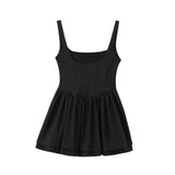 New Belly-Style Sleeveless Sling Short Dress 3067237-Outfit