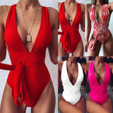 Fongt Swimsuit 2023 One-Piece Swimsuit Ladies Straps One-Piece Bikini-Outfit