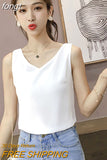 Women Tops Chiffon Blouses Women Sleeveless Top Woman V Neck Tank Tops Casual Woman White Tops Ladies Basic OL Shirts