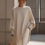Fongt Autumn And Winter Design With A Sense Of Round Neck Opening Fork Long Coat Trousers Casual Fashion Set