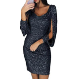 Sleeves Short Evening Party Wrap Hip Package