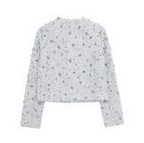 New Series Of Beads Decorated With Round Collar Fashion Jacket 2885152-Outfit