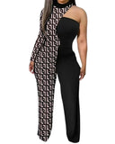 Fongt Spring And Summer New Women's Irregular Trousers Out-Shoulder Commuting