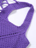 Crochet Knit Skirt Set-Outfit
