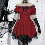 Autumn New Women's Wear Dark Style Elegant Slim Texture Fabric Shoulder Dress Women-Outfit
