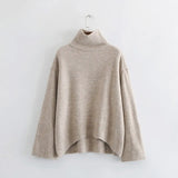 winter 2020 women oversized thick warm sweater knitted pullover sweater turtleneck high quality jumper