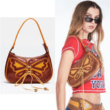 Vintage Butterfly Shoulder Bag-Outfit